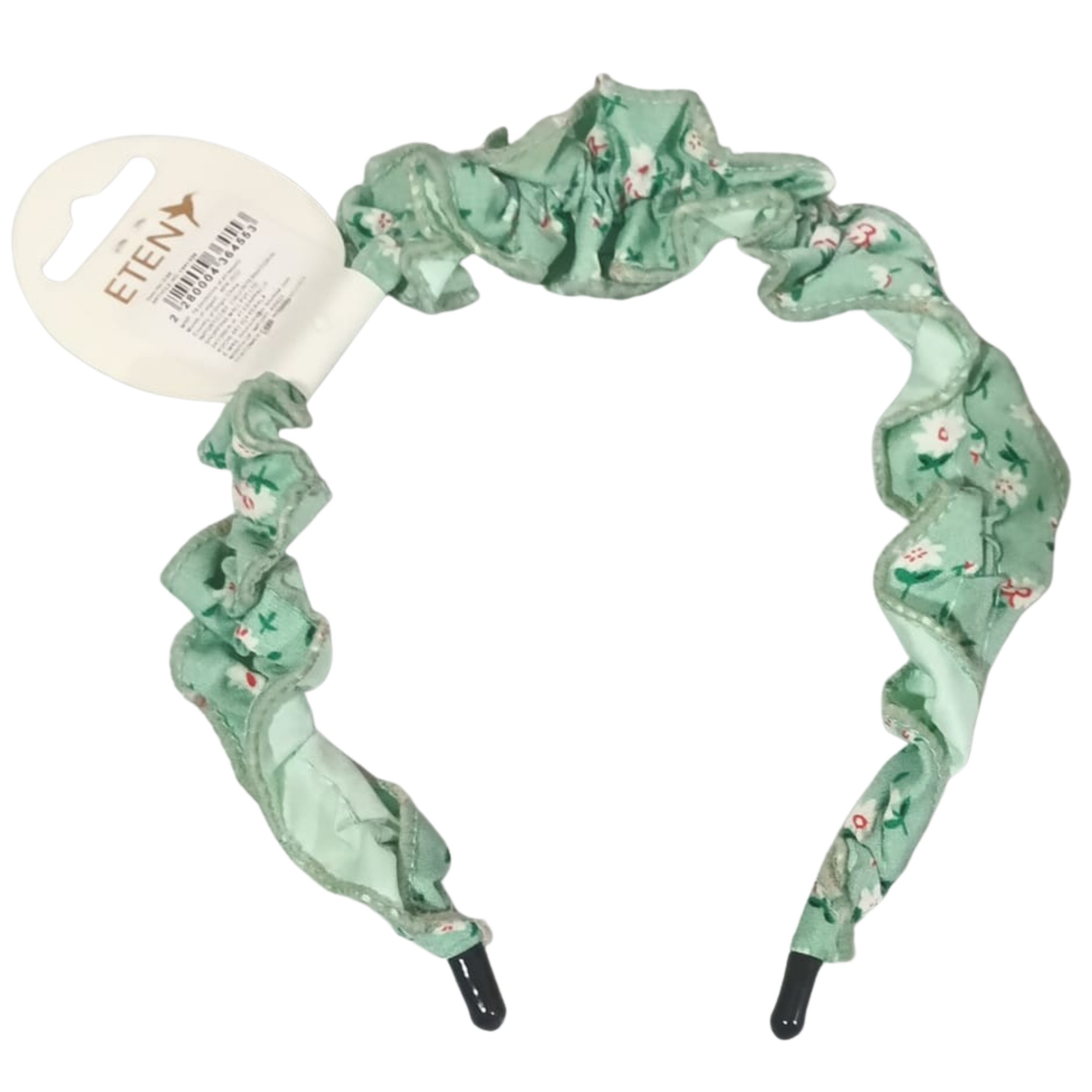 Girls' Floral Ruched Fabric Headband – | Soft & Comfortable Hair Accessory| Elegant floral print | Lightweight and comfortable for all-day wear | Smooth inner band for a secure fit.