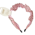 Girls' Floral Ruched Fabric Headband – | Soft & Comfortable Hair Accessory| Elegant floral print | Lightweight and comfortable for all-day wear | Smooth inner band for a secure fit.