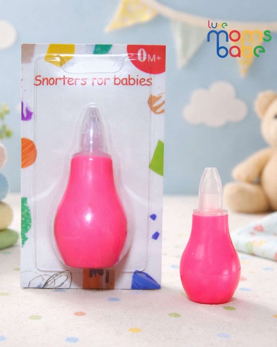 Baby Nasal Aspirator (Nose Cleaner / Snorter for Babies) Luxe Moms Babe