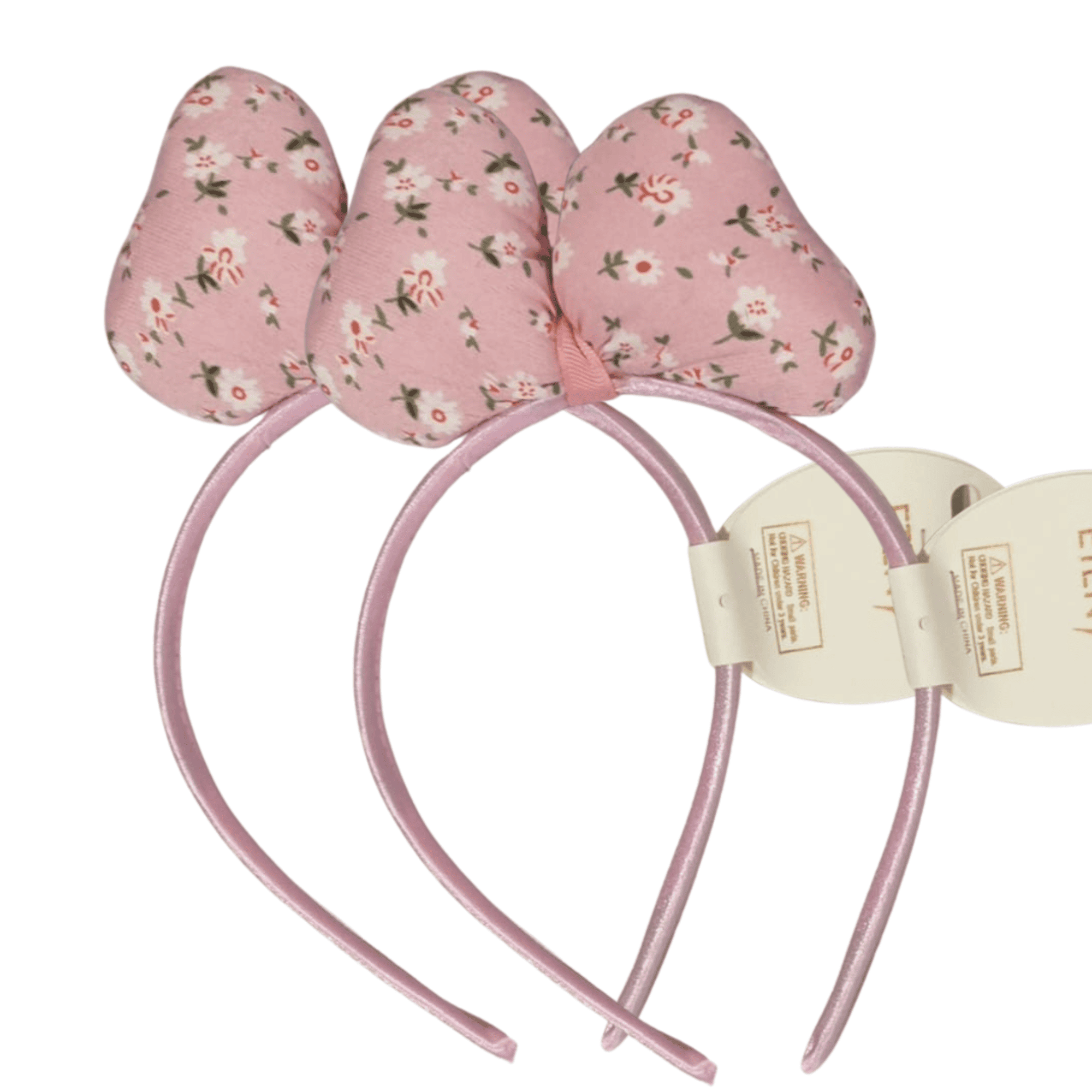 Girls' floral bow headband Combo Pack (2 Pieces), Pack of 2 stylish floral bow headbands 🌸 Soft fabric with beautiful floral print 💖 Lightweight and comfortable to wear 👧 Gentle on kids' hair and scalp
