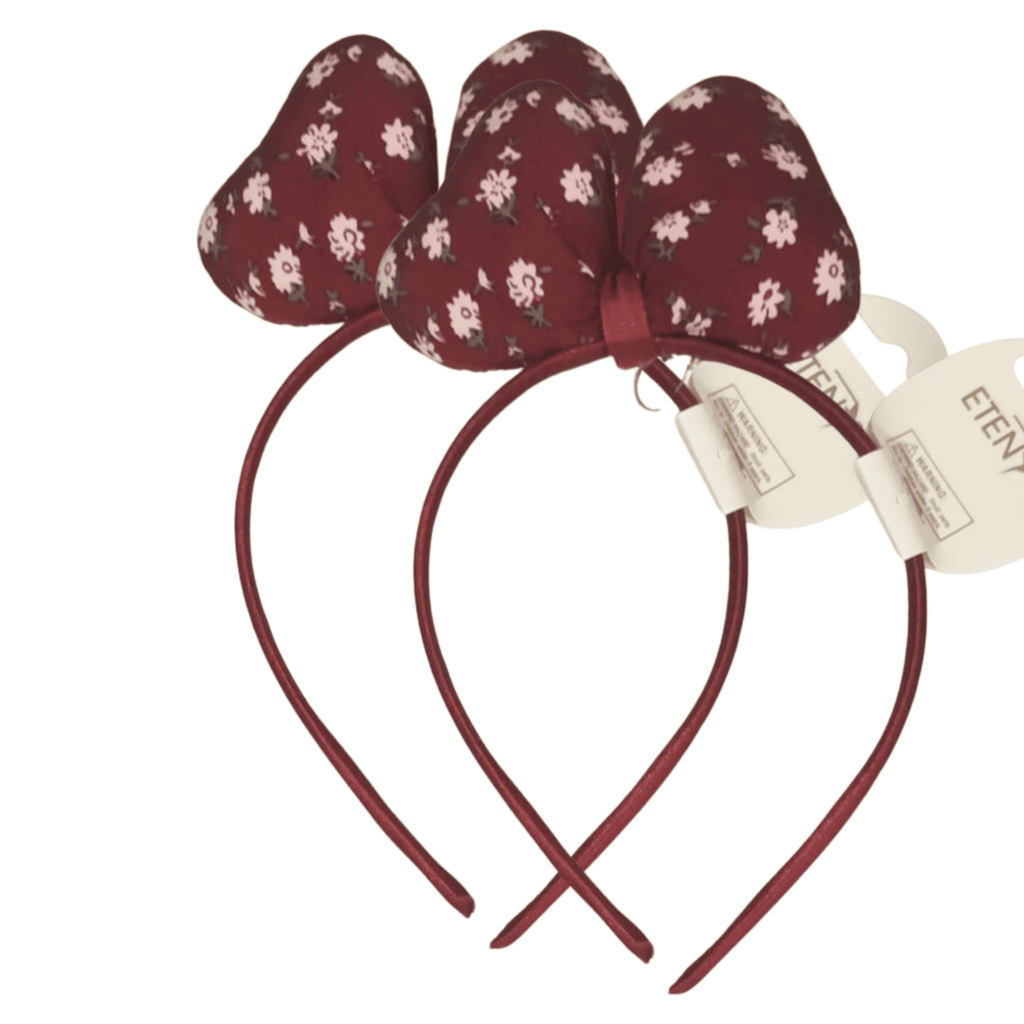 Girls' floral bow headband Combo Pack (2 Pieces), Pack of 2 stylish floral bow headbands 🌸 Soft fabric with beautiful floral print 💖 Lightweight and comfortable to wear 👧 Gentle on kids' hair and scalp