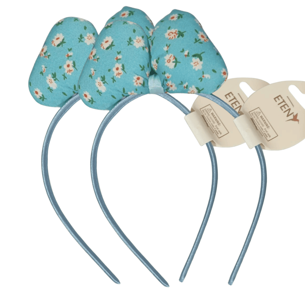 Girls' floral bow headband Combo Pack (2 Pieces), Pack of 2 stylish floral bow headbands 🌸 Soft fabric with beautiful floral print 💖 Lightweight and comfortable to wear 👧 Gentle on kids' hair and scalp