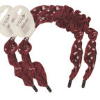 Girls' Floral Ruched Fabric Headband Combo Pack (2 Pieces) | Soft, Comfortable & Stylish Hair Accessories for Kids