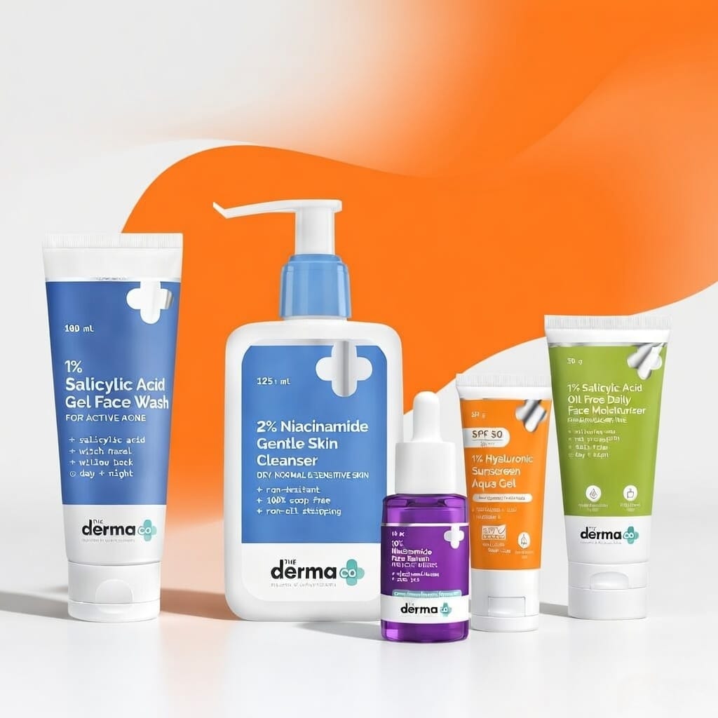 Derma Co Complete Summer Skincare Kit – Face Wash, Cleanser, Serum, Sunscreen & Moisturizer