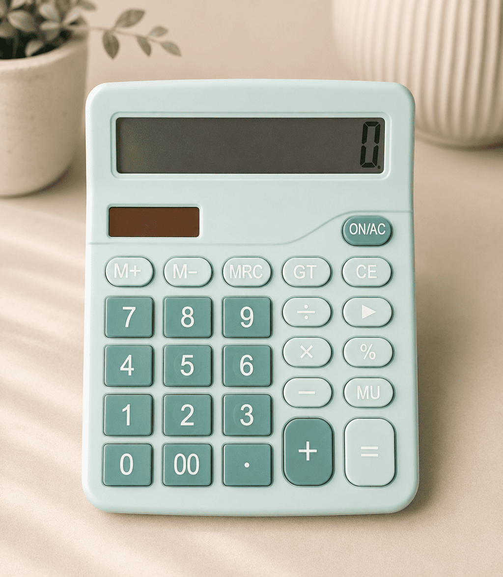 Calculator-Soft Blue Pocket Calculator, Cute Calculator, Pastel Calculator, Mint Green Calculator,