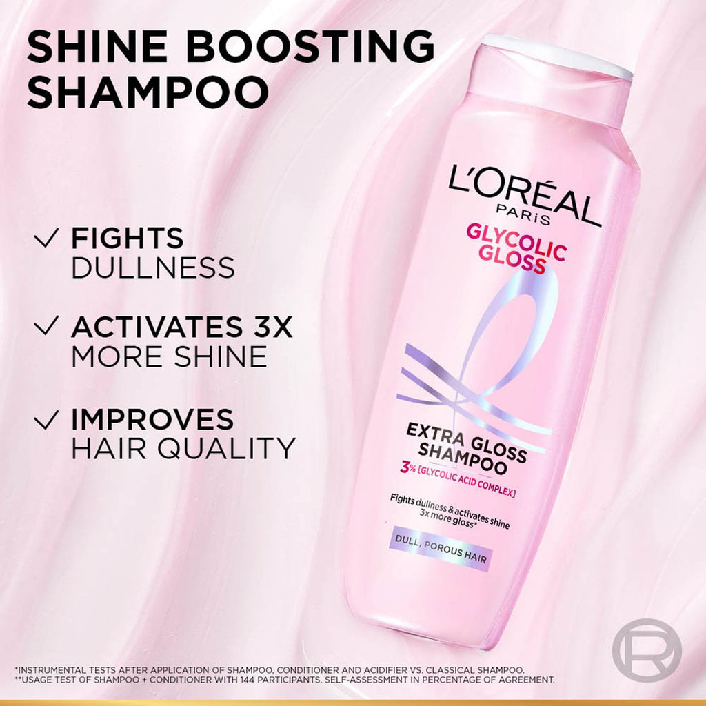 LOREAL Paris Glycolic Gloss Shine Boosting Shampoo