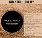 FACESCANADA Weightless Stay Matte Finish Compact Powder - Sand, 9 G
