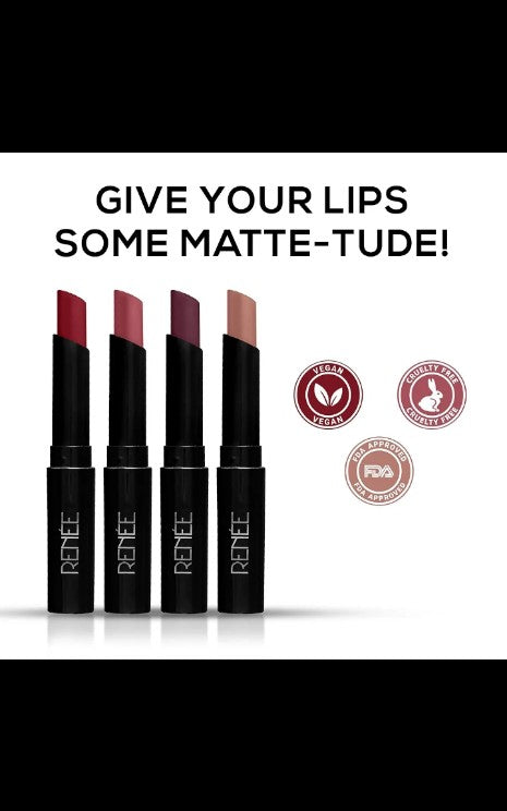 RENEE Very Matte - Pack of 4 Matte Lipstick