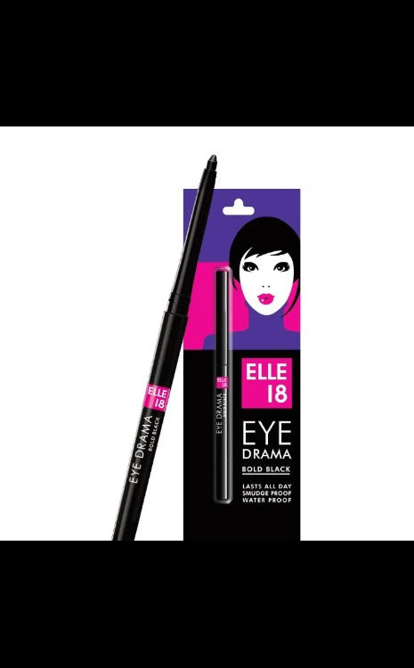 Elle 18 Eye Drama Kajal, Matte Finish,