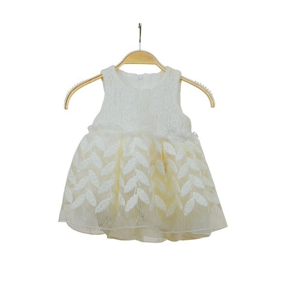 Baby Girl Party Princess Dress – Lace & Tulle – Cream (24 months)