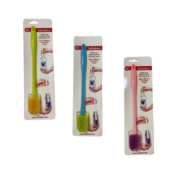 Baby Bottle Cleaning Brush with Built-In Straw Cleaner