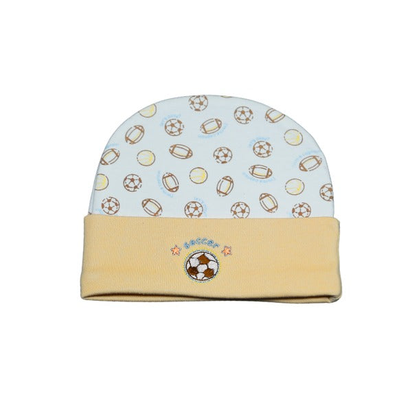 Baby Hat Cap 2-Pack – Soft Cotton, Unisex (0–9 Months)