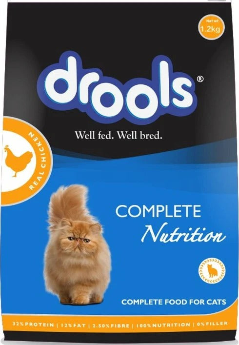 Drools Real Chicken Adult Cat Dry Food,Premium cat food, Nutrient-rich cat food, Balanced diet cat food, Digestive health cat food, Wholesome cat food, Tasty cat food, Crunchy adult cat kibble