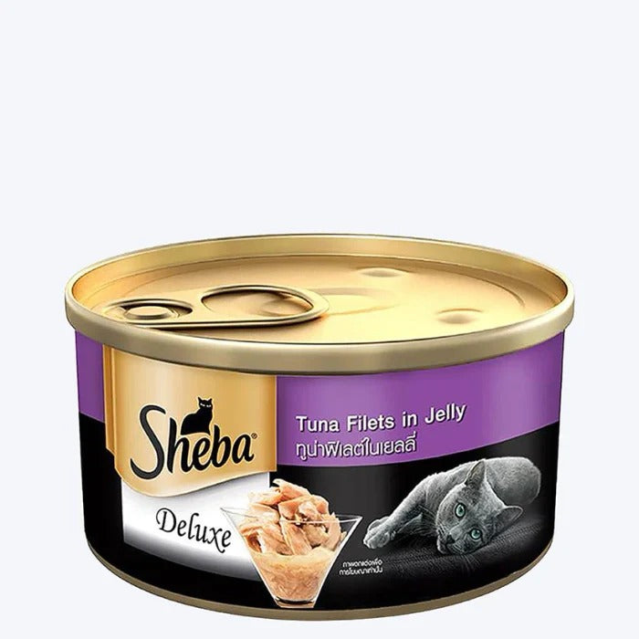 Sheba Tuna fillets Cat Wet Food,Premium cat food, High-protein cat food, Healthy adult cat food, Nutrient-rich cat food, Fish-flavoured cat food, Soft texture cat food, Balanced diet cat food, Wholesome cat food, Tasty cat food
