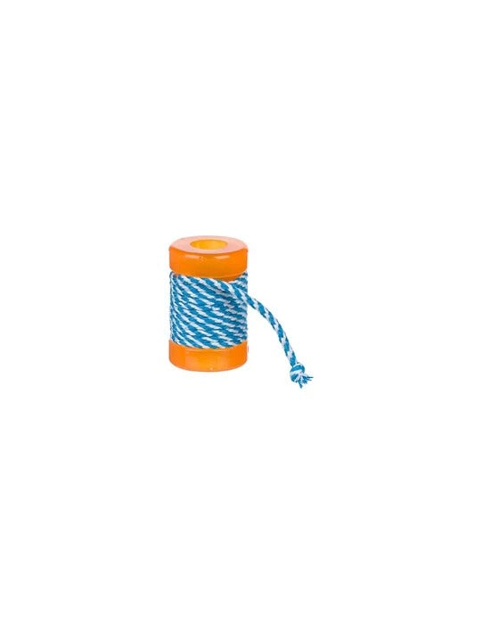 Petstages Orka Catnip Infused Spool,interactive cat play toy, chew and chase toy for cats, durable rubber cat toy, indoor cat activity toy