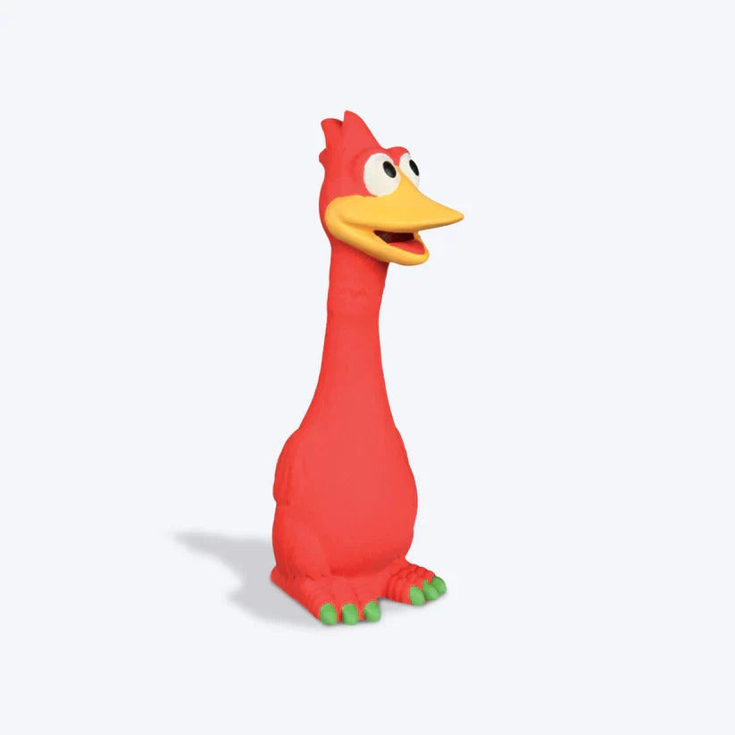 Trixie Bird Latex Toy for Dogs-Red