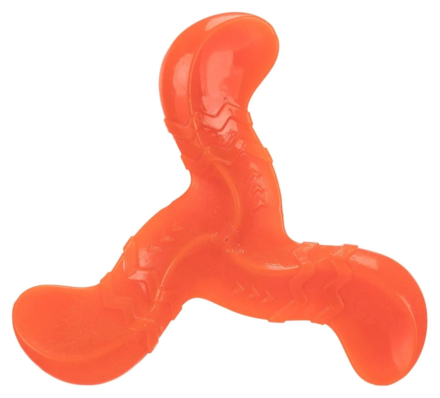 Trixie Bungee Boomerang Triplex Dog Toy-Orange