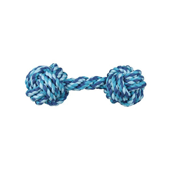 Trixie Rope Dumbell Toy for Dogs-Blue