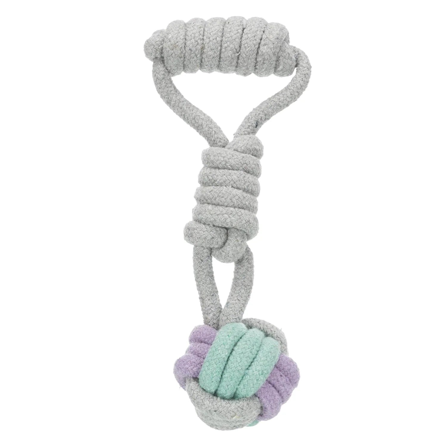 Trixie Rope Ball With Handle Toy for Dogs
