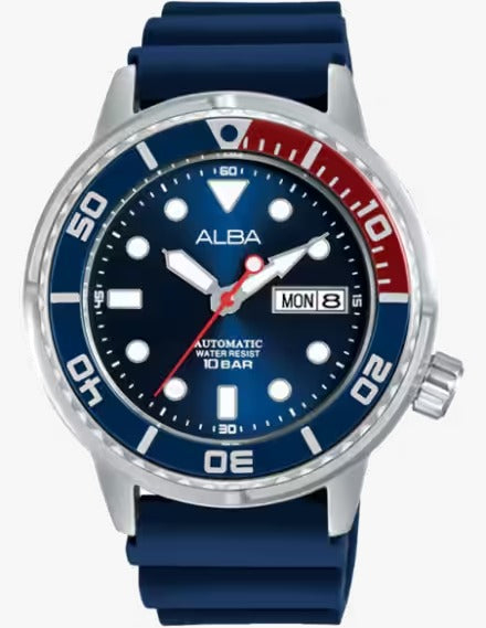 Alba AL4251X1 Automatic Blue Dial Two-Tone Men's Watch.