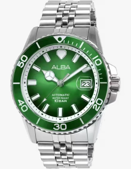 Alba AU4053X1 Forest Green Dial Automatic Men's Watch.