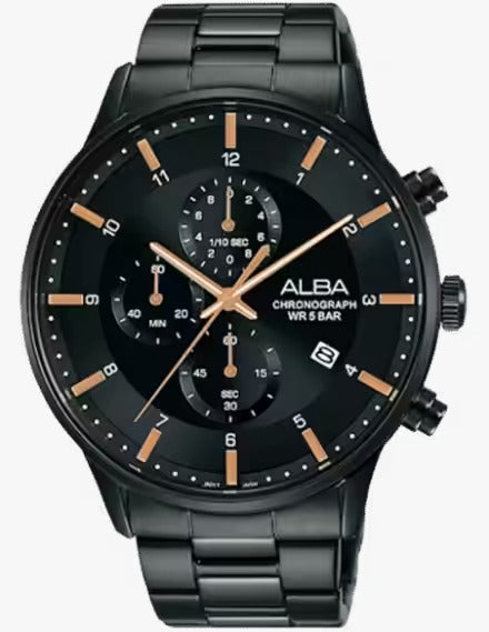 Alba Prestige AM3765X1| analog chronograph watch |