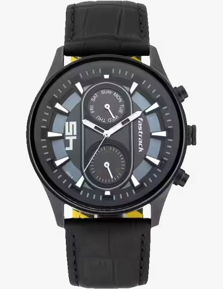 Fastrack Fastfit Analog Black Dial Men's Watch,