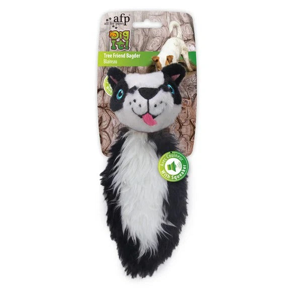 afp Dig It Tree Friend Toy for Dogs-Black&White