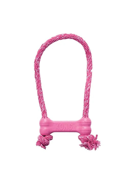 Kong Goodie Bone Puppy Toy-Pink