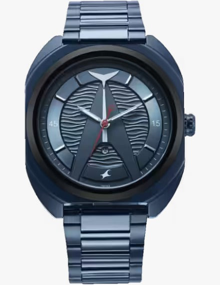 Fastrack Oceanyx Quartz Blue Shaped Dial Analog Men's Watch