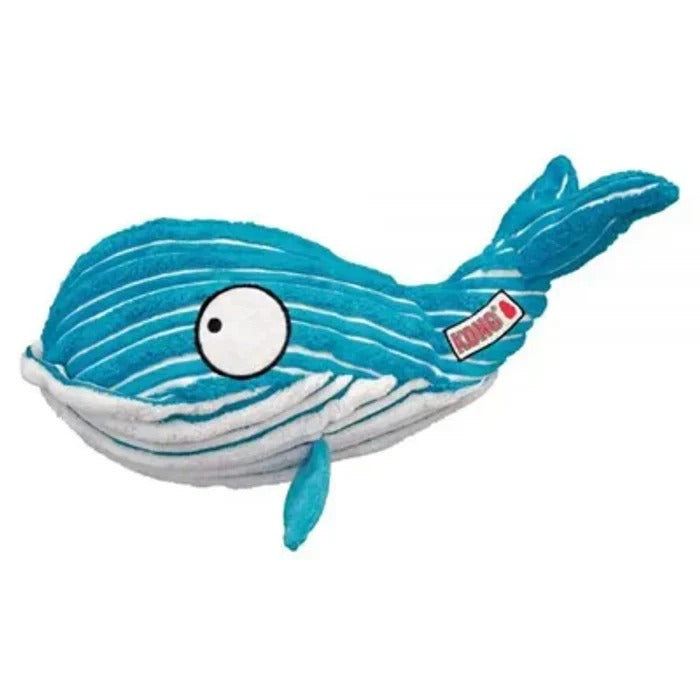 Kong Cuteseas Dog Squeaker Toy-Blue and White.