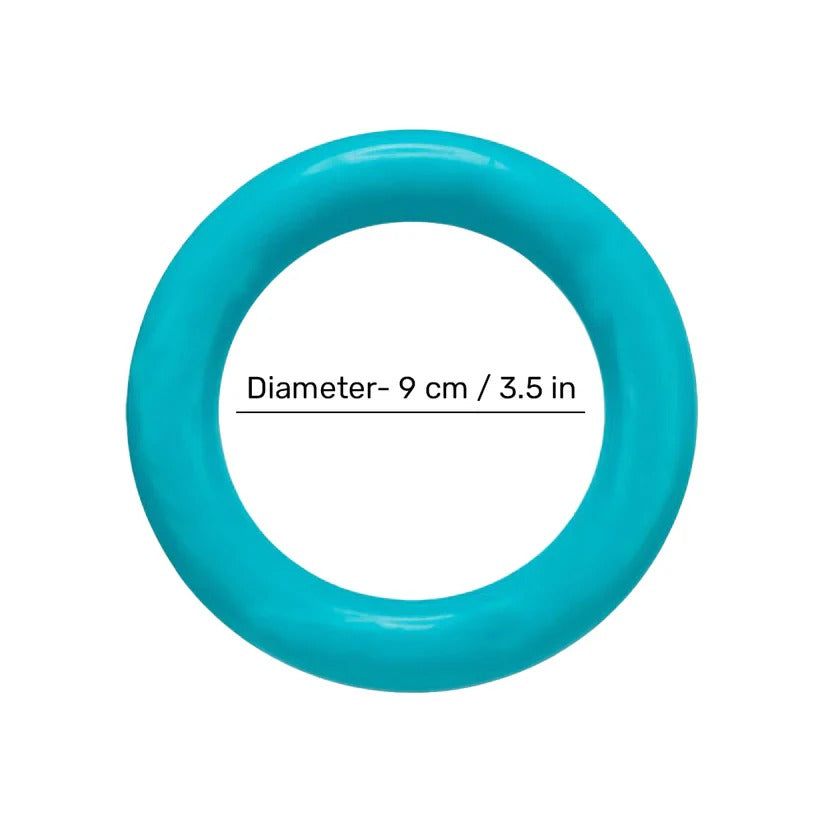 Trixie Ring Natural Rubber Fetch Dog Toy-blue