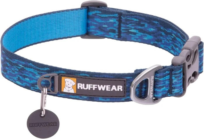 Ruffwear Flat Out Dog Collar-Oceanic Distortion