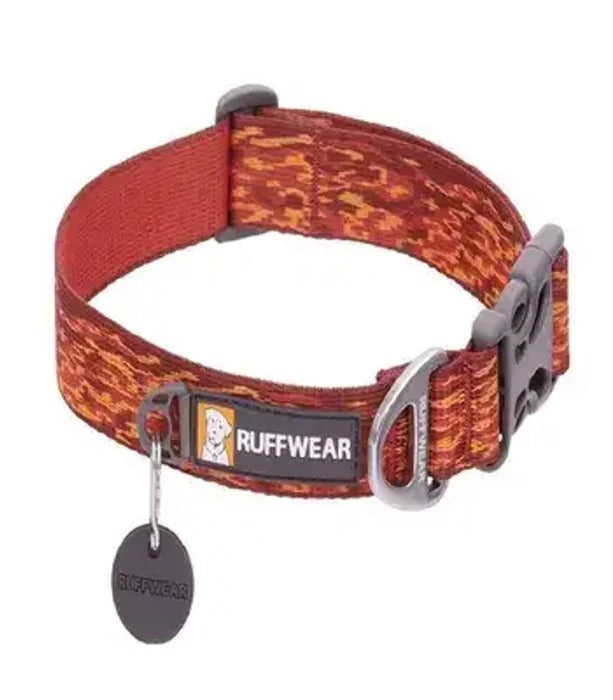 Ruffwear Flat Out Dog Collar- Ember Distortion