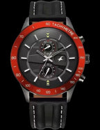 Fastrack Men Overdrive Quartz Dark Grey Round Dial Watch