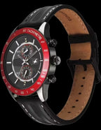 Fastrack Men Overdrive Quartz Dark Grey Round Dial Watch