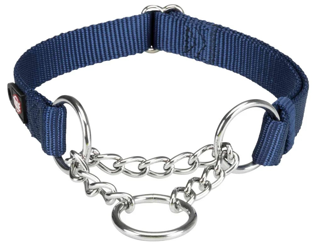 Trixie Premium Semi Choke Collar for Dogs- Indigo