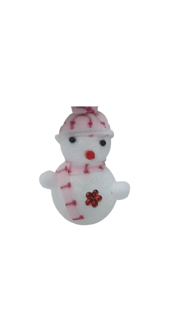Christmas Snowman Ornament | Festive Winter Decoration for Tabletop or Hanging | Holiday Home & Office Decor