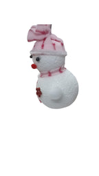 Christmas Snowman Ornament | Festive Winter Decoration for Tabletop or Hanging | Holiday Home & Office Decor