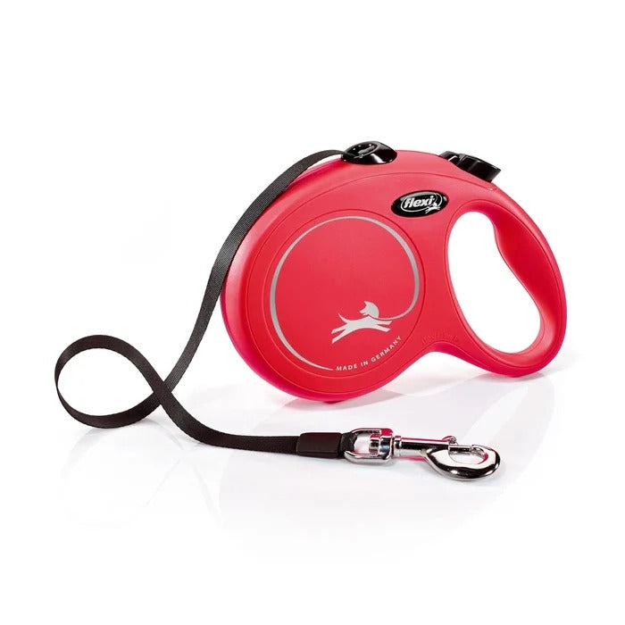 Flexi New Classic S Tape Retractable Dog Leash-Red