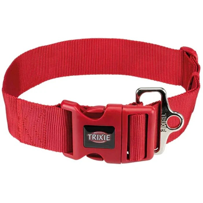 Trixie Extra Wide Premium Collar for Dogs-Red