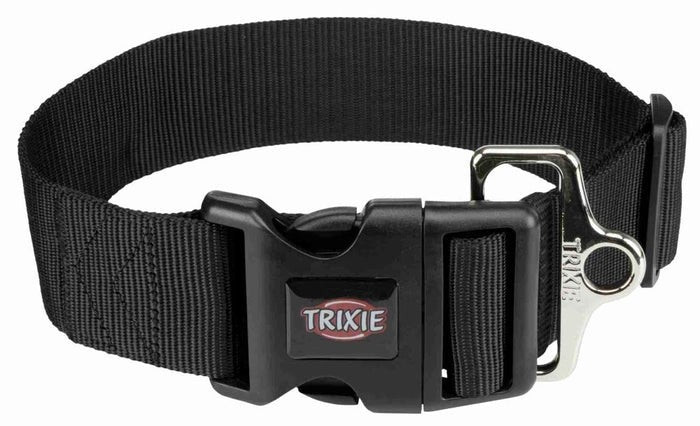 Trixie Extra Wide Premium Collar for Dogs-Black