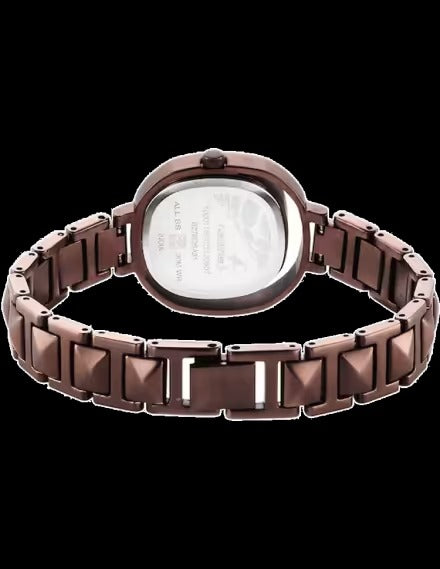 Fastrack Opulence Quartz Analog Brown Dial Metal Strap Watch for Girls