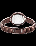 Fastrack Opulence Quartz Analog Brown Dial Metal Strap Watch for Girls