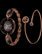 Fastrack Women Pulse III Brown Dial Brass Strap Analog Watch