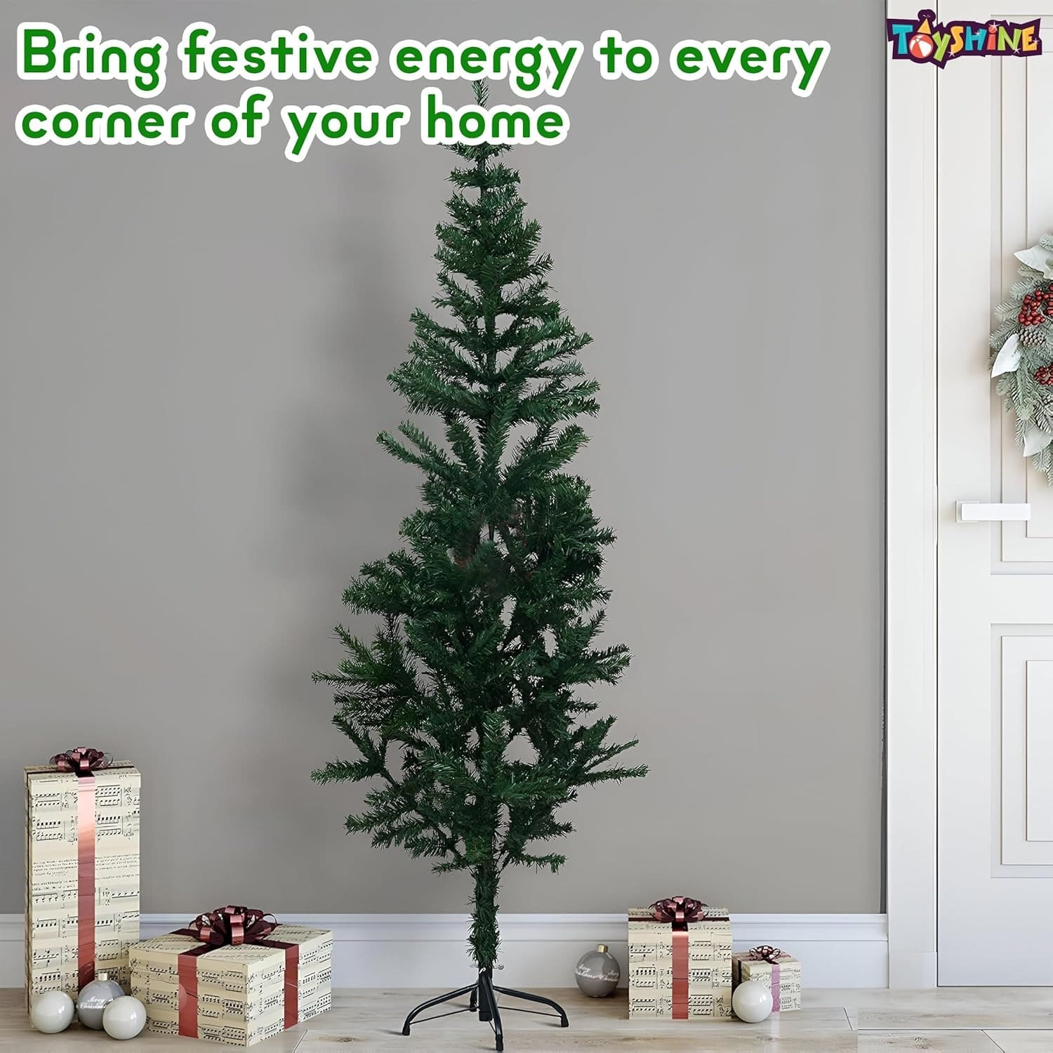 Christmas Tree 6 Feet | Artificial Holiday Tree | Pre-Lit or Unlit Xmas Tree for Home, Office & Party Decoration