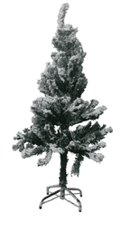 Christmas Tree | White Snow Artificial Needle Pine Xmas Christmas Tree with Metal Stand – 4 Feet | Pre-Lit or Unlit Holiday Tree for Home, Office & Party Decoration