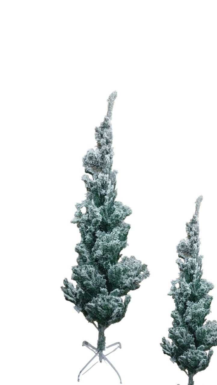 Christmas Tree |6-Foot Snow Flocked mas tree | Artificial Holiday Tree for Indoor Decoration | Perfect for Home, Office & Party Decor