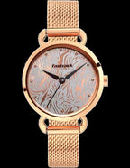 Fastrack Animal Print Quartz Analog Stainless Steel Strap Watch