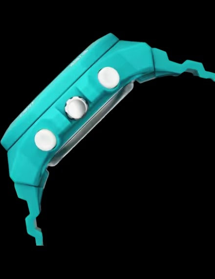 Fastrack Streetstyle Quartz Digital  Teal PU Strap Watch For Guys.